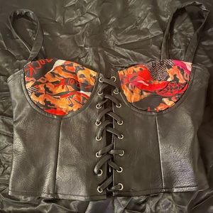 Princess Polly leather corset